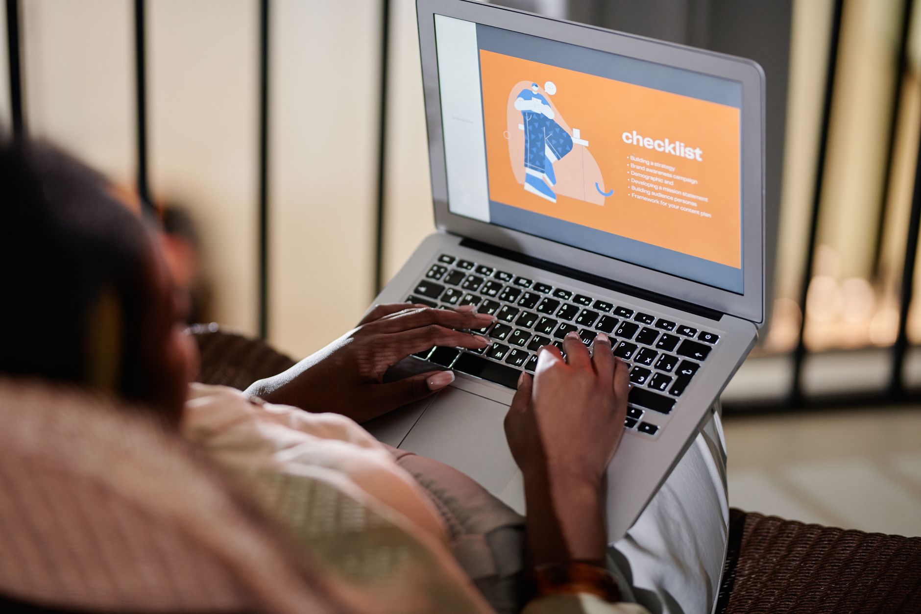 Product team reviewing a web accessibility compliance dashboard on a laptop