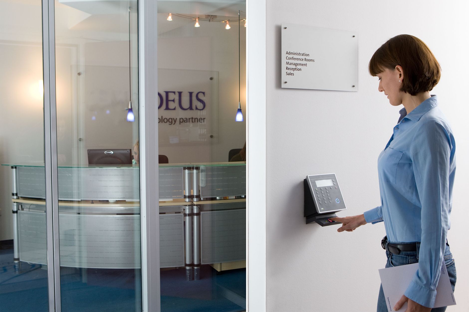Clinician helping a patient use a tablet to access a patient portal in a hospital setting