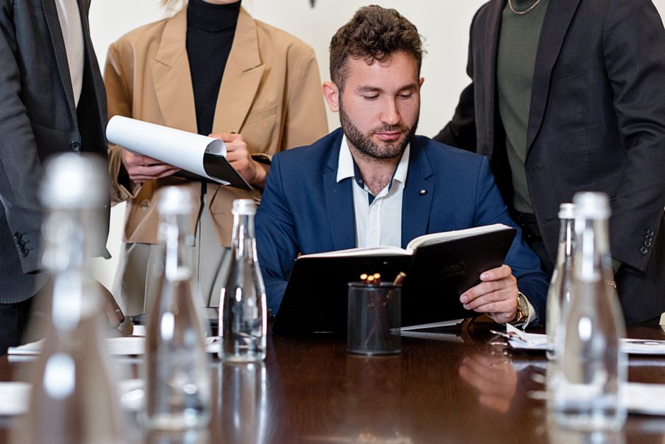 WordPress website team reviewing cookie consent settings on a laptop