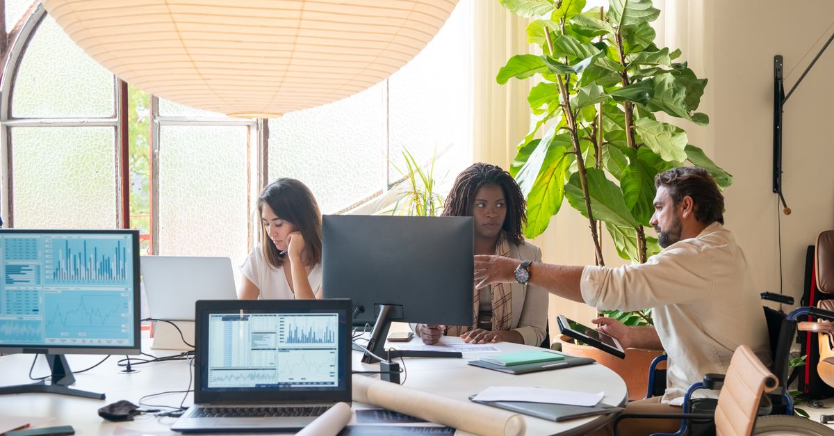 Team reviewing website accessibility issues in Chrome browser