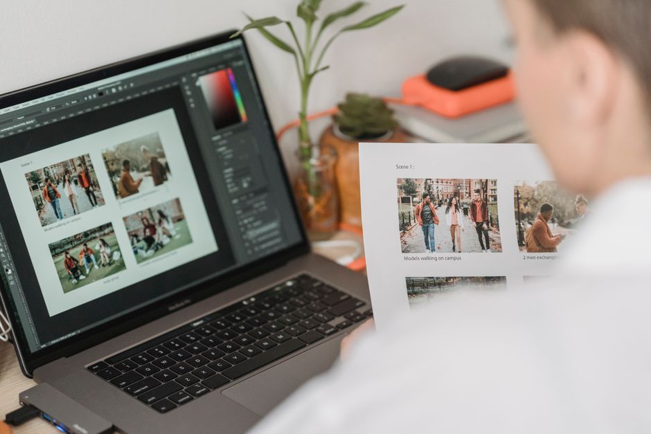 Content manager writing alt text for website images in a CMS