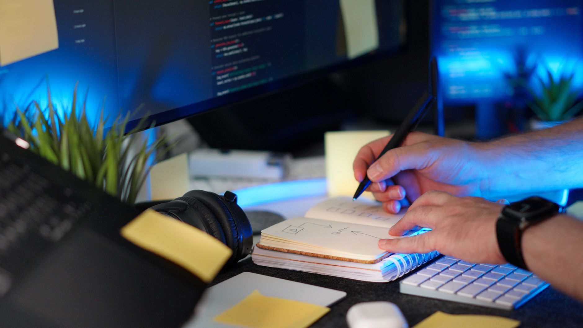 Accessibility specialist reviewing website compliance checklist on a laptop