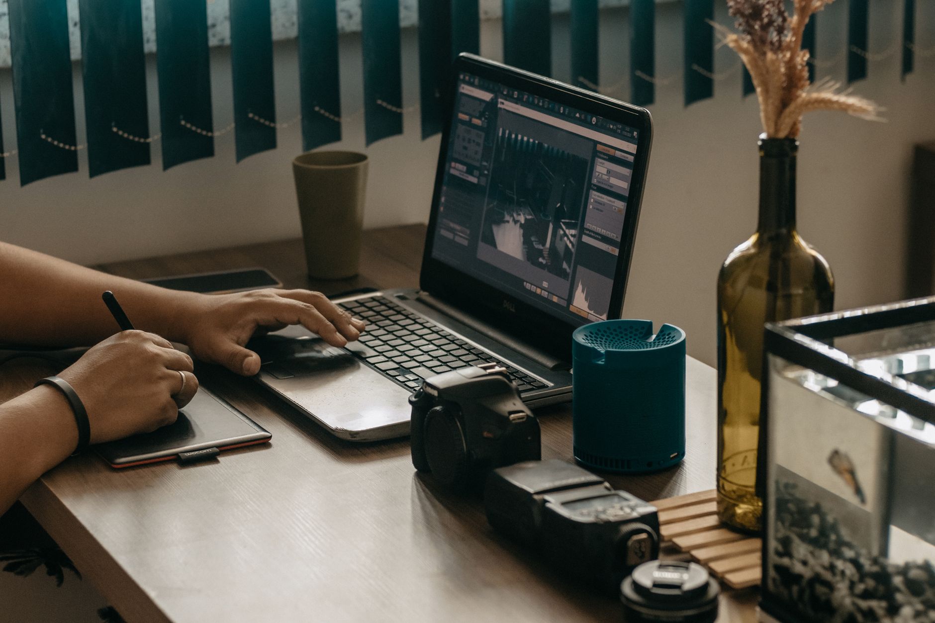 Public service employee reviewing an accessible government website on a laptop with accessibility checklist